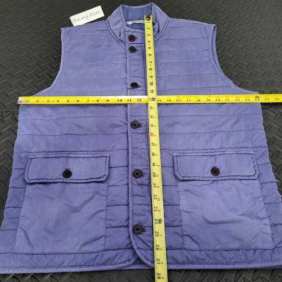 Peter Millar  Garment-Dyed  Stardust Blue Vest Men's Sz XL MSRP $230 - Picture 3 of 9